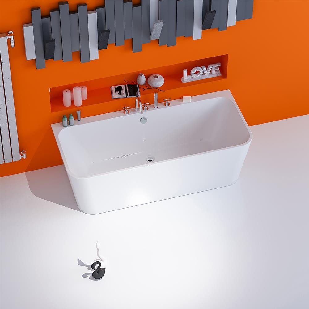 Imex Back to Wall Freestanding Baths Imex Ravine Back to Wall Freestanding Bath