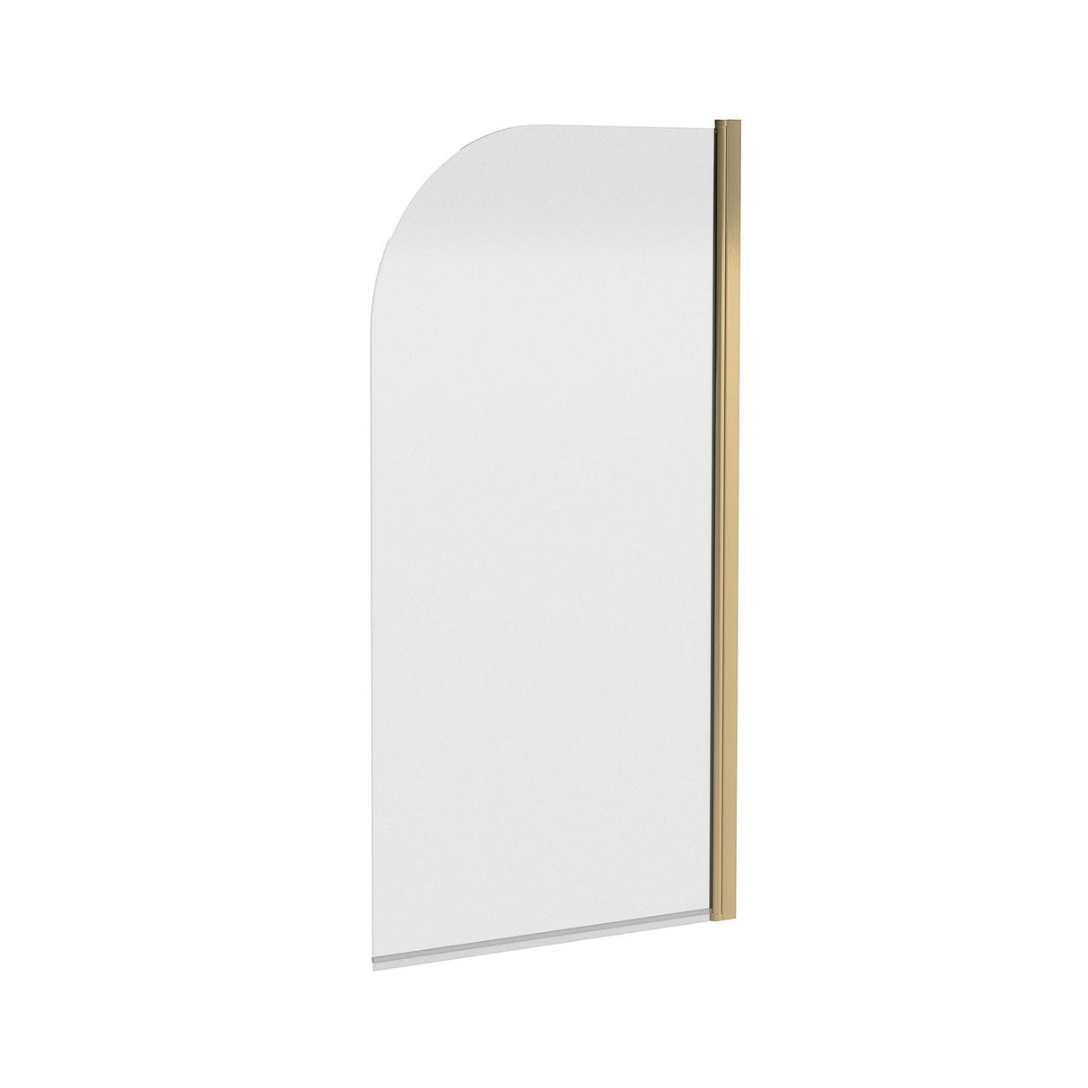 Aquarius Bathrooms Bath Screen Aquarius LevAqua Curved 6mm Hinged Bath Screen 1400 x 800mm