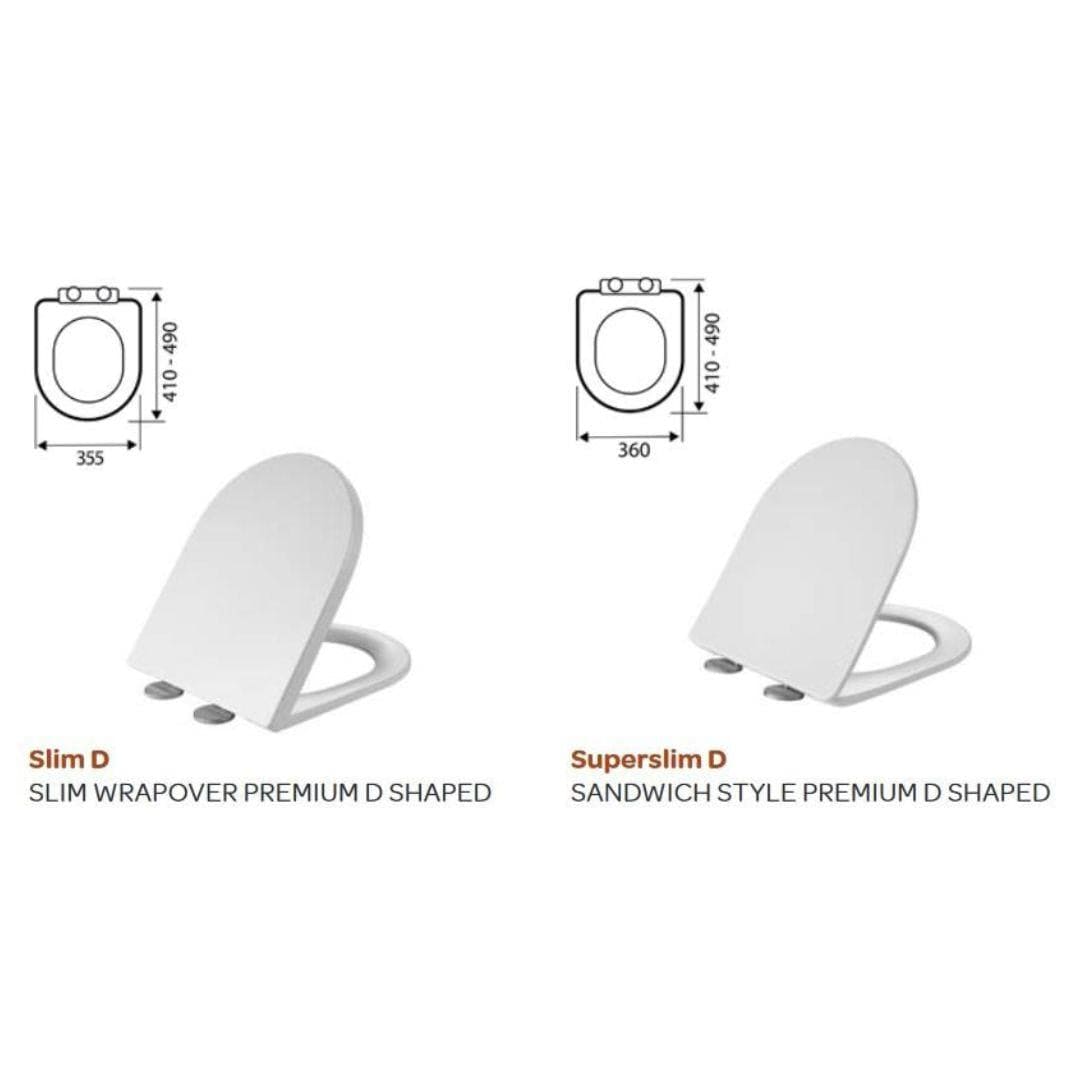 Aquarius Back To Wall Toilet Aquarius K-Series Rimless Back To Wall Toilet and Soft Close Seat