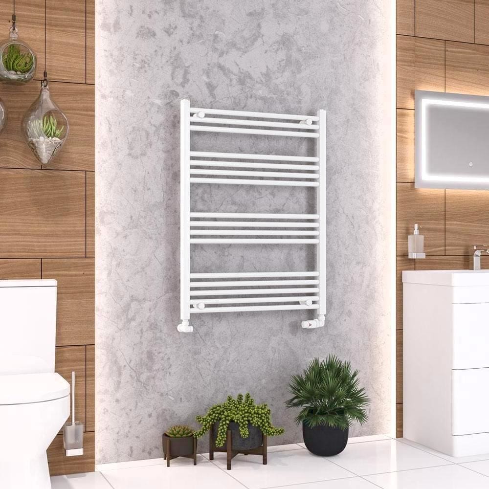 Eastbrook Wendover Straight Vertical Heated Towel Rail in White