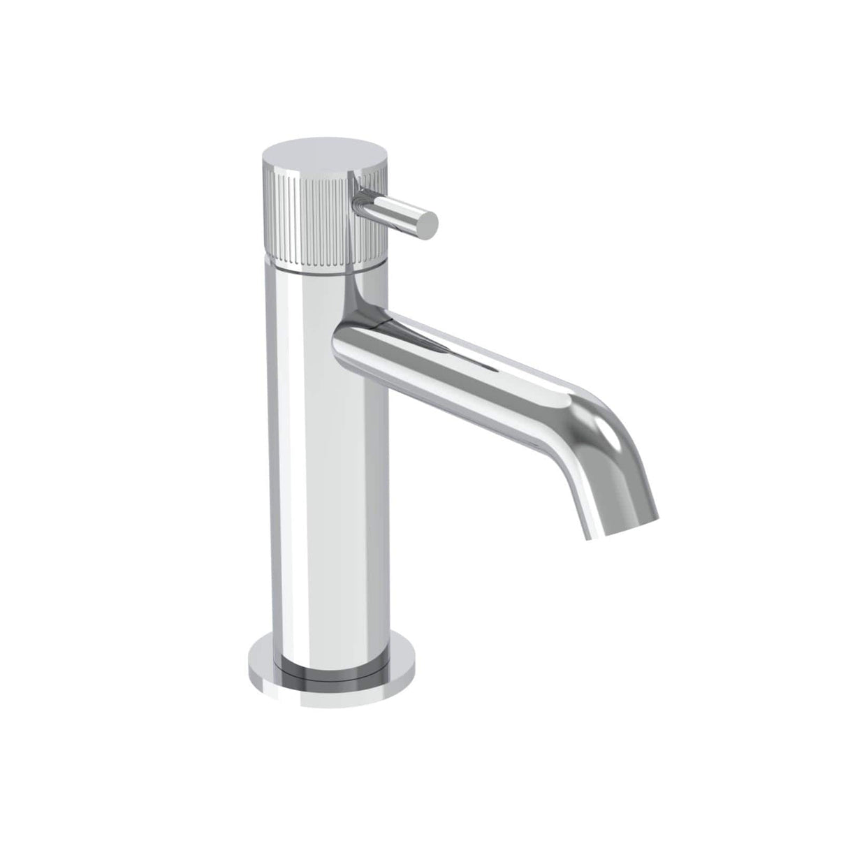 Saneux Mono Basin Tap Fluted Saneux Cos Deck Mounted Basin Mixer Tap in Chrome