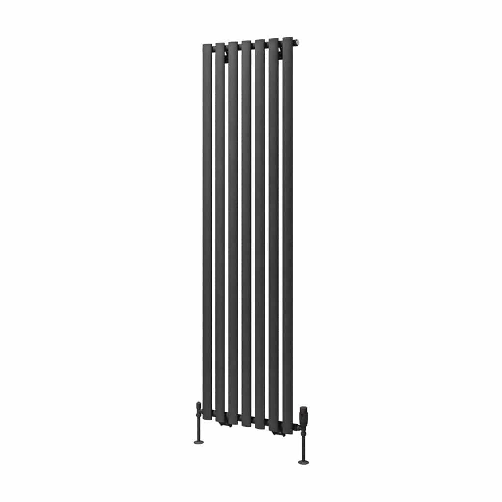 Eastbrook Designer Towel Radiator Eastbrook Tunstall Straight Vertical Designer Radiator in Matt Anthracite