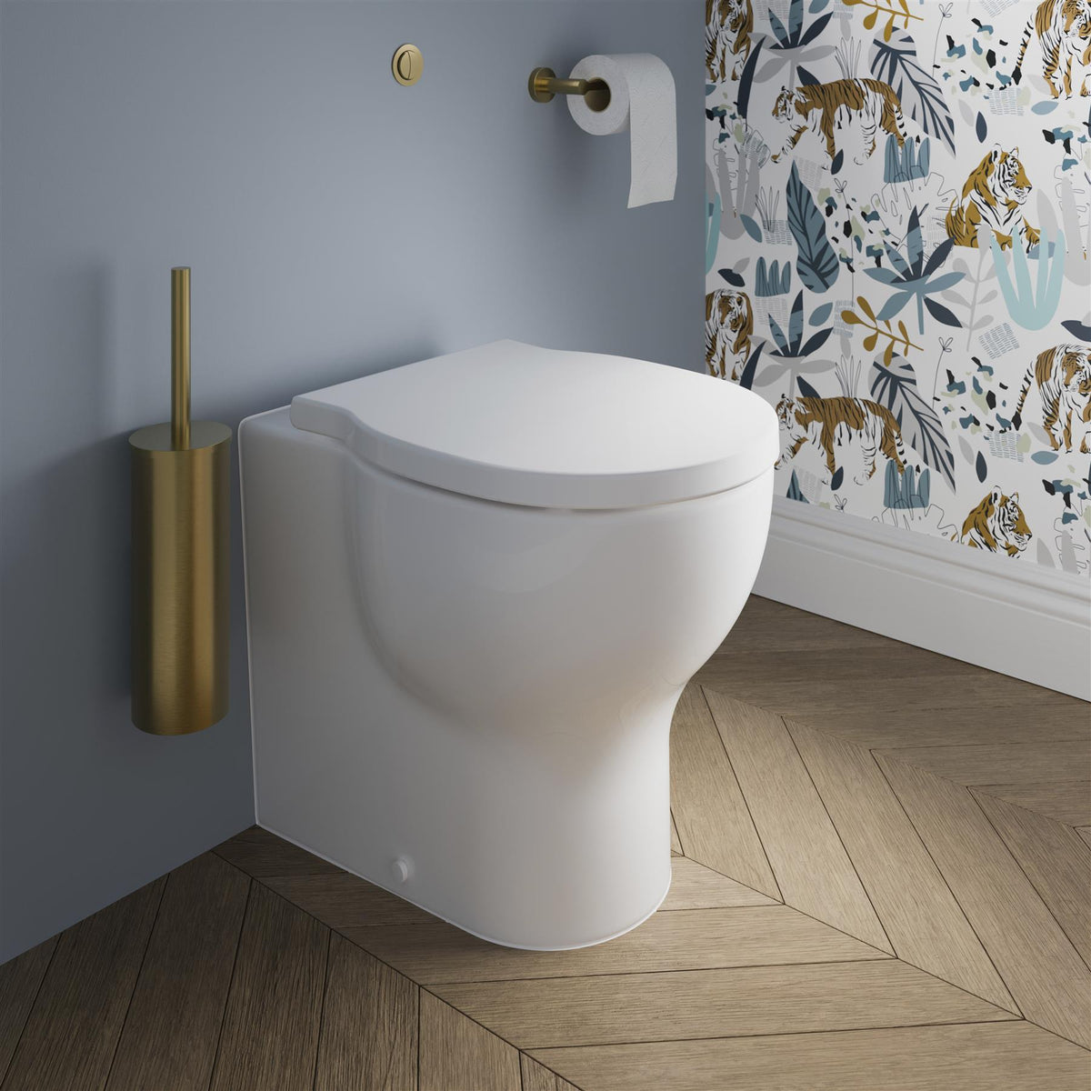 Britton Hoxton 2.0 Wall Mounted Toilet Brush Holder