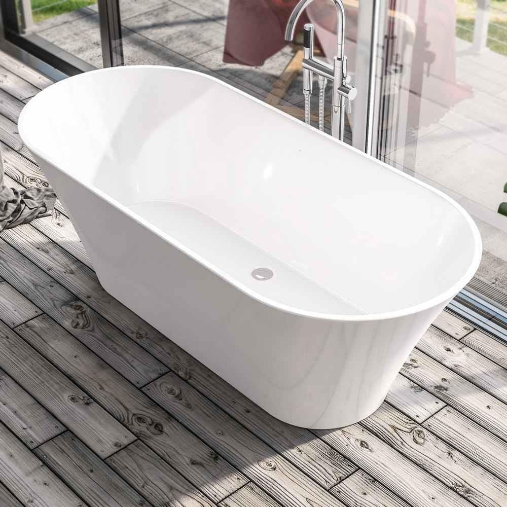 Eastbrook Modern Freestanding Bath Eastbrook Charlton Freestanding Bath - 1650 x 740mm