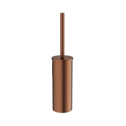 Crosswater Toilet Brush Holder Brushed Bronze Crosswater MPRO Wall Mounted Toilet Brush Set