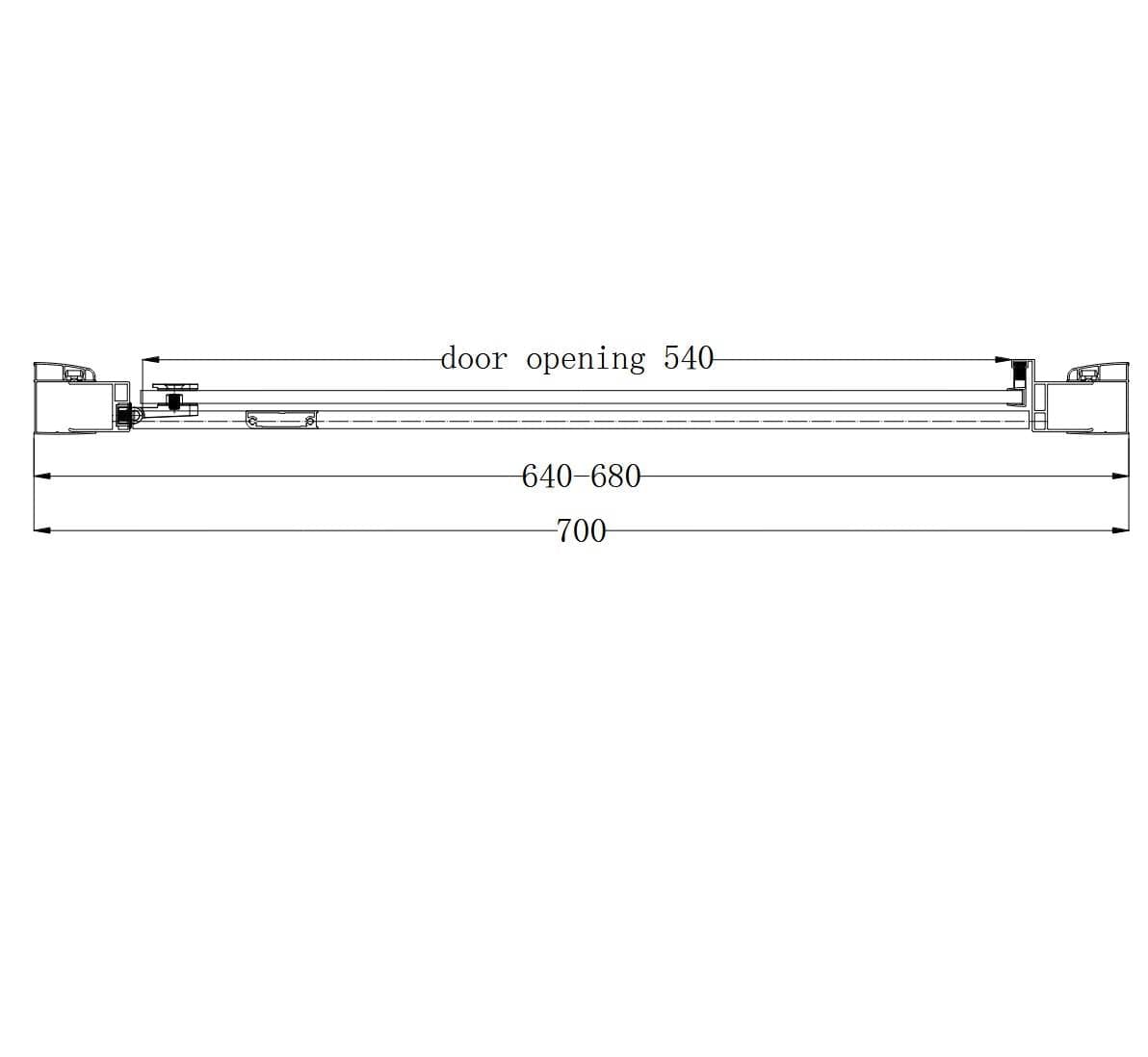 Eastbrook Hinged Shower Door Eastbrook Corniche 2000 8mm Hinged Shower Door