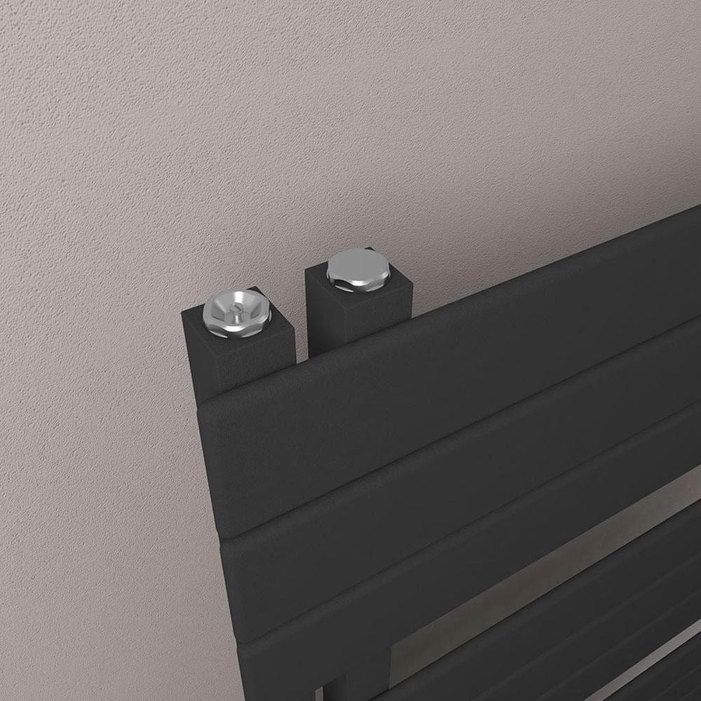 Eastbrook Designer Towel Rail Eastbrook Helmsley Straight Vertical Designer Towel Rail in Matt Black