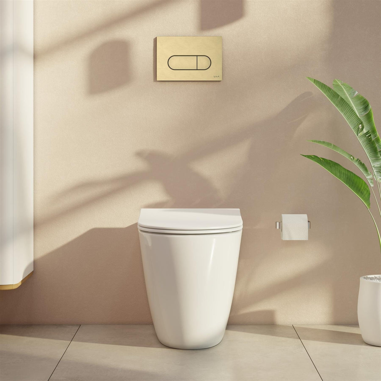 Vitra Flush Plate VitrA Loop Round Mechanical Flush Plate