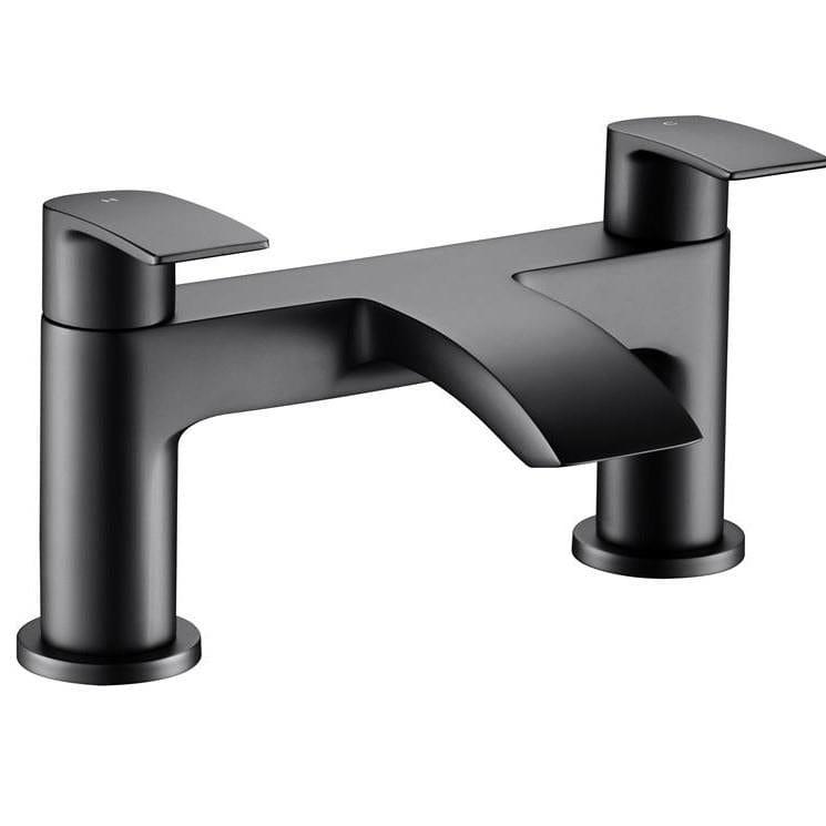 Aquarius Bath Mixer Matt Black Aquarius Arc Bath Filler Mixer Tap