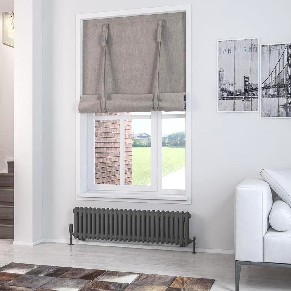 Eastbrook Rivassa Traditional 2 Column Radiator in Matt Anthracite