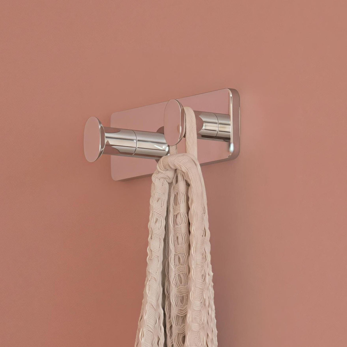 Roca Robe Hook Chrome Roca Victoria Square Double Robe Hook