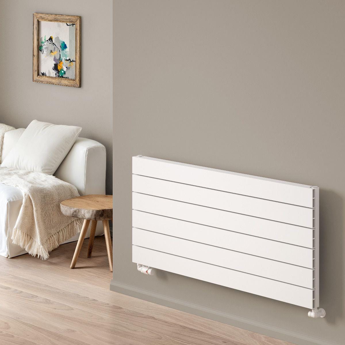 Reina Panel Radiator 565 x 1200mm / White Reina Rienza Central Heating Designer Radiator