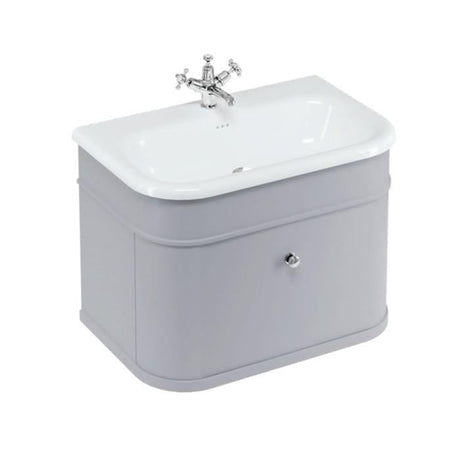 Burlington Chalfont 750mm Wall Mounted Single Drawer Vanity Unit with Basin