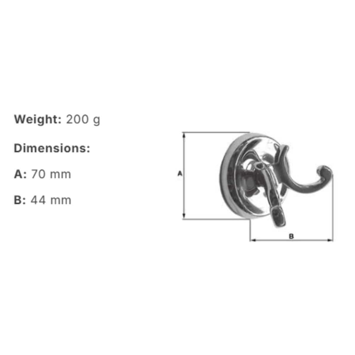 Smedbo Robe Hook Smedbo Villa Traditional Double Robe Hook