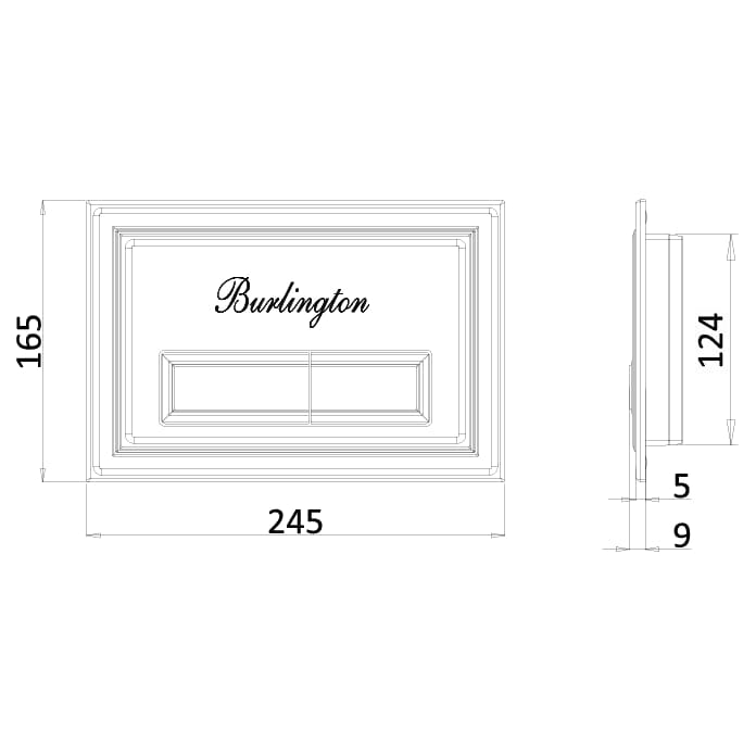 Burlington Flush Plate Burlington Traditional Flush Plate
