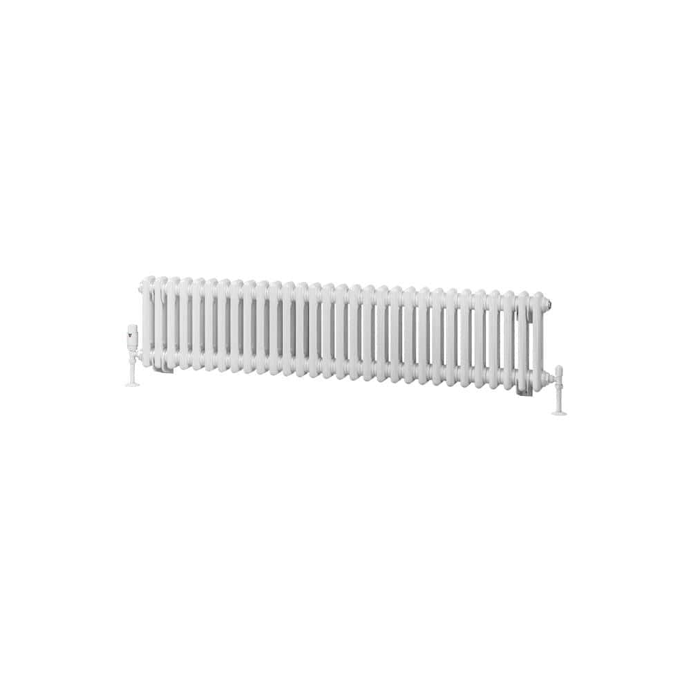 Eastbrook Column Radiator Eastbrook Rivassa Traditional 2 Column Radiator in Gloss White