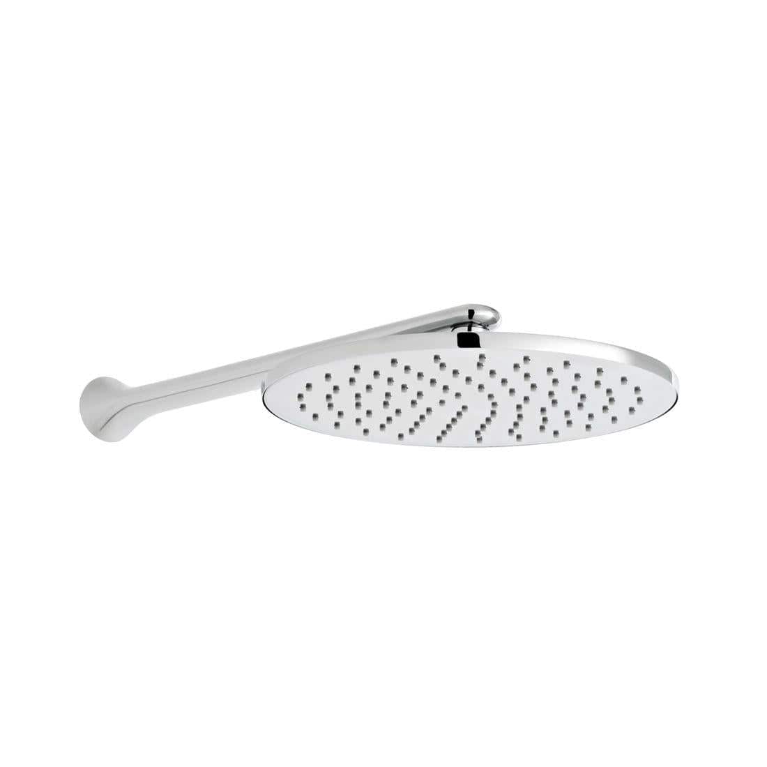 Vado Fixed Shower Head Vado Arrondi 250mm Round Shower Head with Wall Mounted Shower Arm in Chrome