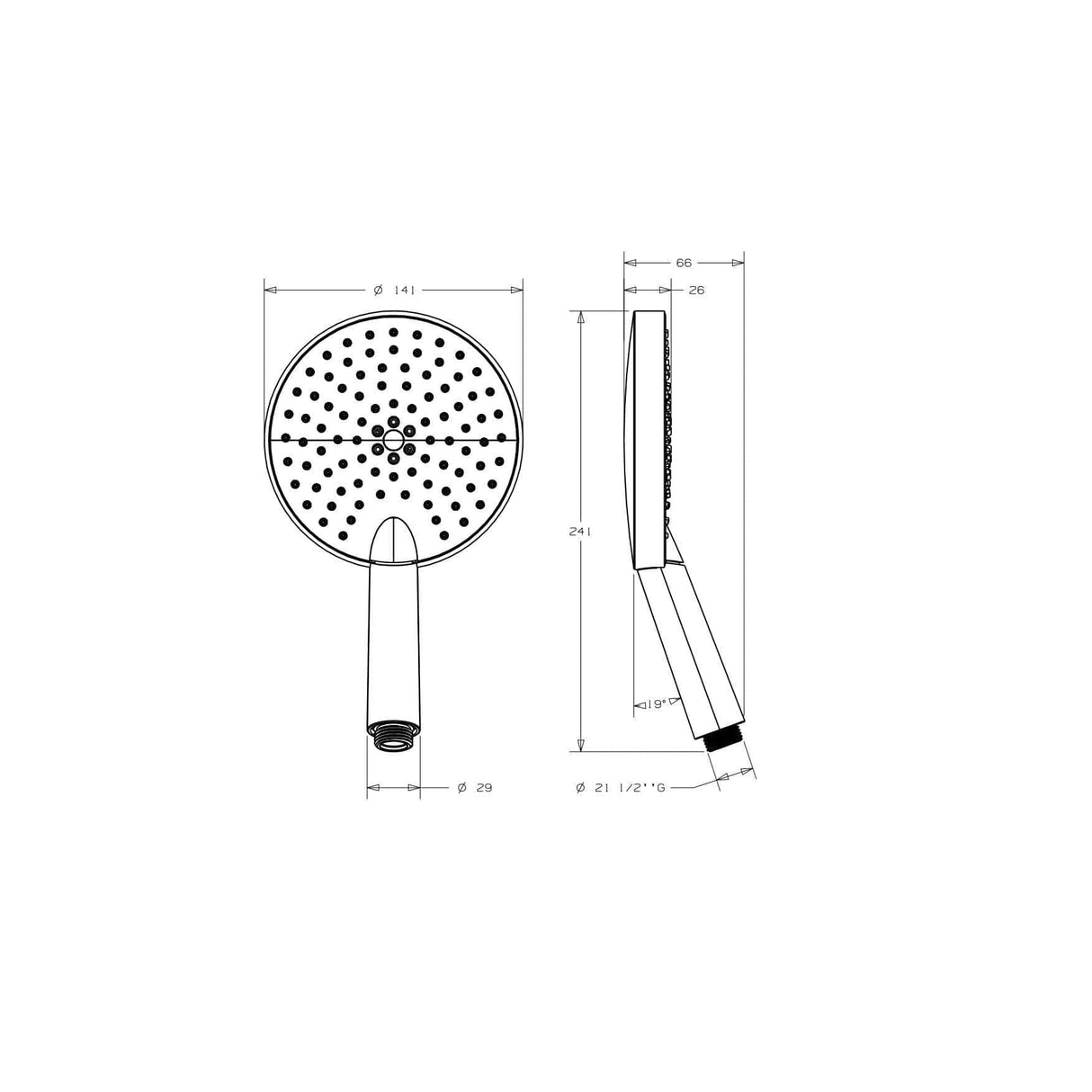 Crosswater Shower Riser Rail Crosswater Ethos Premium Shower Kit - Shower Rail, 3 Mode Head Handset and Hose in Chrome