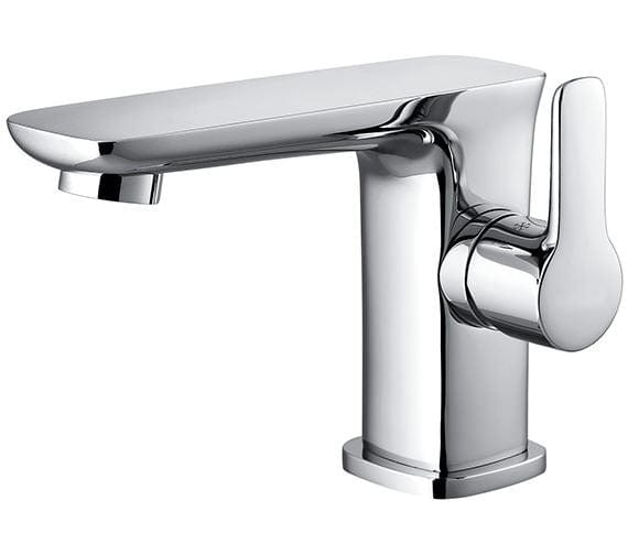Flova Mono Basin Tap Flova Urban Basin Mixer Tap with Clicker Waste in Diamond Chrome