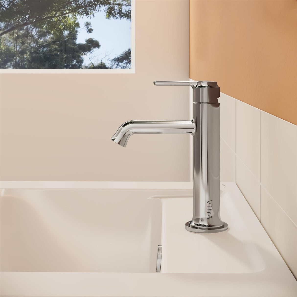 VitrA Mono Basin Tap VitrA Origin Classic Basin Mixer Tap with Top Handle