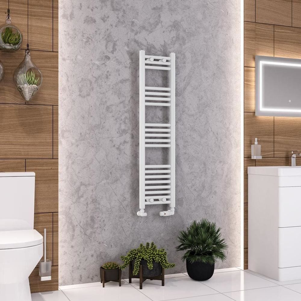 Eastbrook Wendover Straight Vertical Heated Towel Rail in White