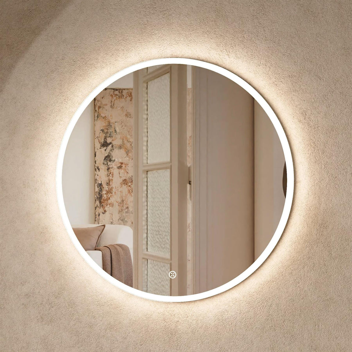 Crosswater Illuminated Mirror 600mm Crosswater Infinity Round LED Illuminated Mirror