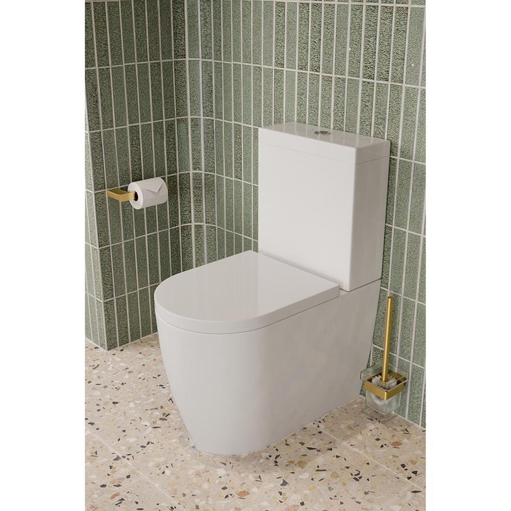 Saneux Close Coupled Toilet Saneux Uni Rimless Close Coupled Toilet - White - 66070