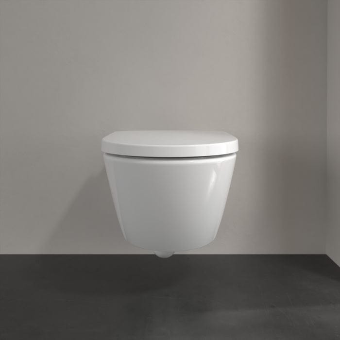 Villeroy & Boch Wall Hung Toilet Villeroy & Boch Subway 3.0 Combi-Pack Wall Hung Rimless Toilet with TwistFlush and Soft Close Seat