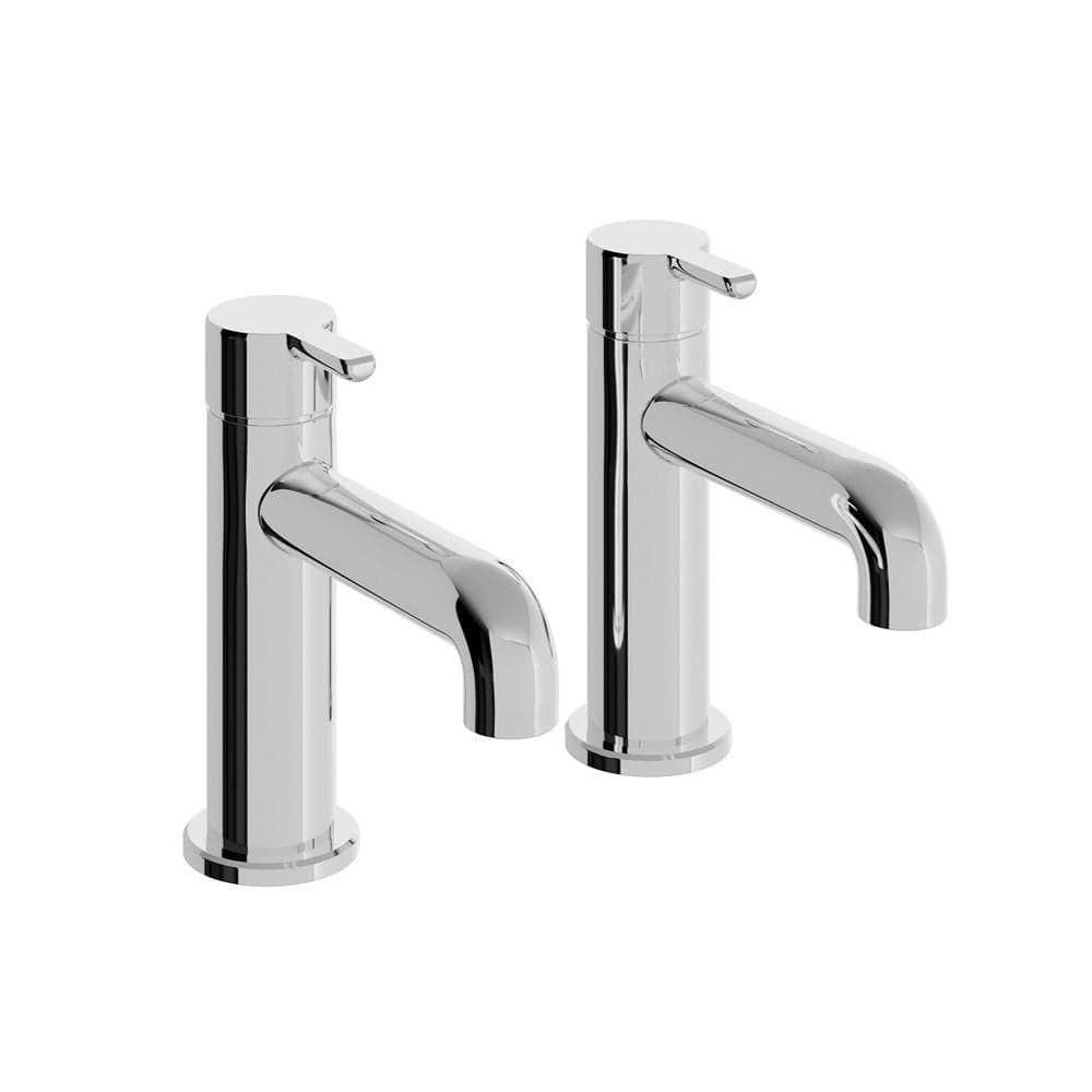 Heritage Pillar Basin Tap Chrome Heritage Dartmouth Basin Pillar Taps (Pair)