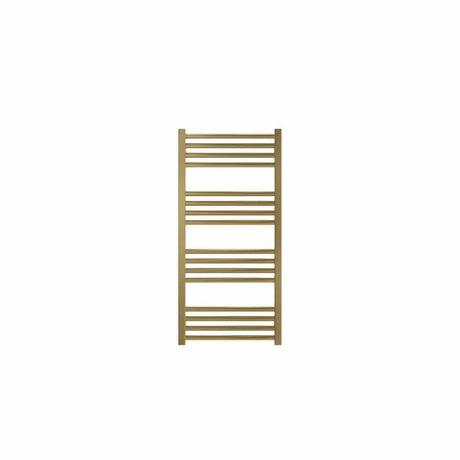 Crosswater Ladder Rail 900 x 430mm / Dual Fuel Crosswater MPRO Designer Vertical Towel Radiator in Brushed Brass