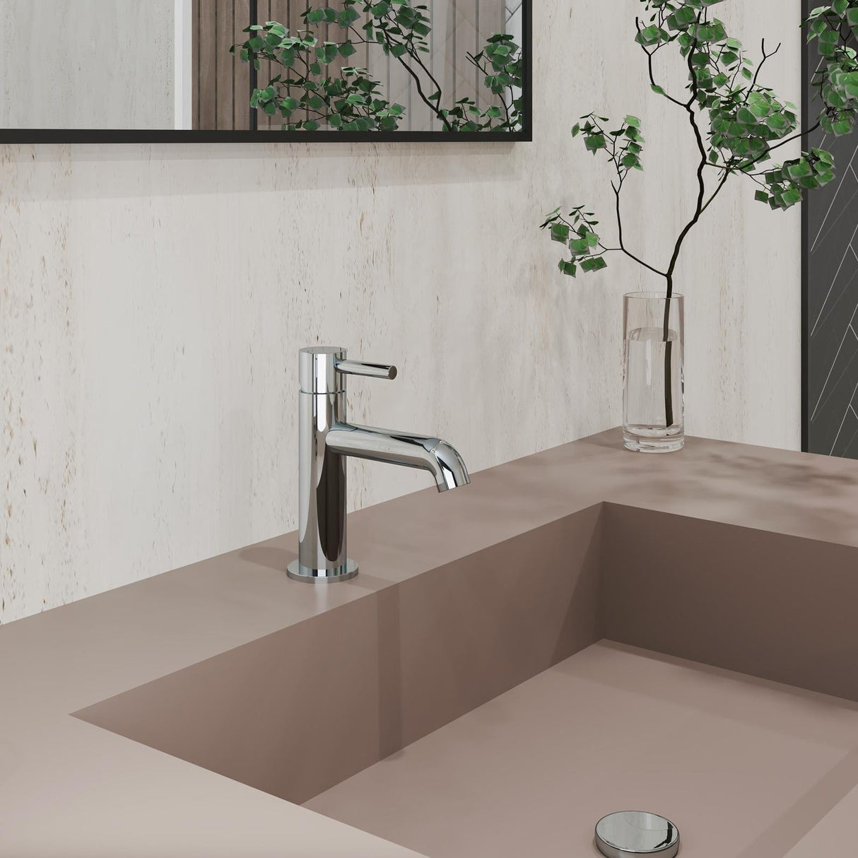 Flova Mono Basin Tap Diamond Chrome Flova Levo Mono Basin Mixer Tap