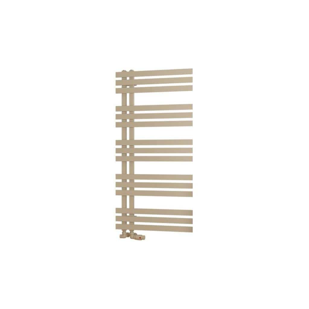 Eastbrook Designer Towel Radiator Eastbrook Hurley Vertical Straight Heated Towel Rail - 1200 x 600mm - Matt Cappuccino