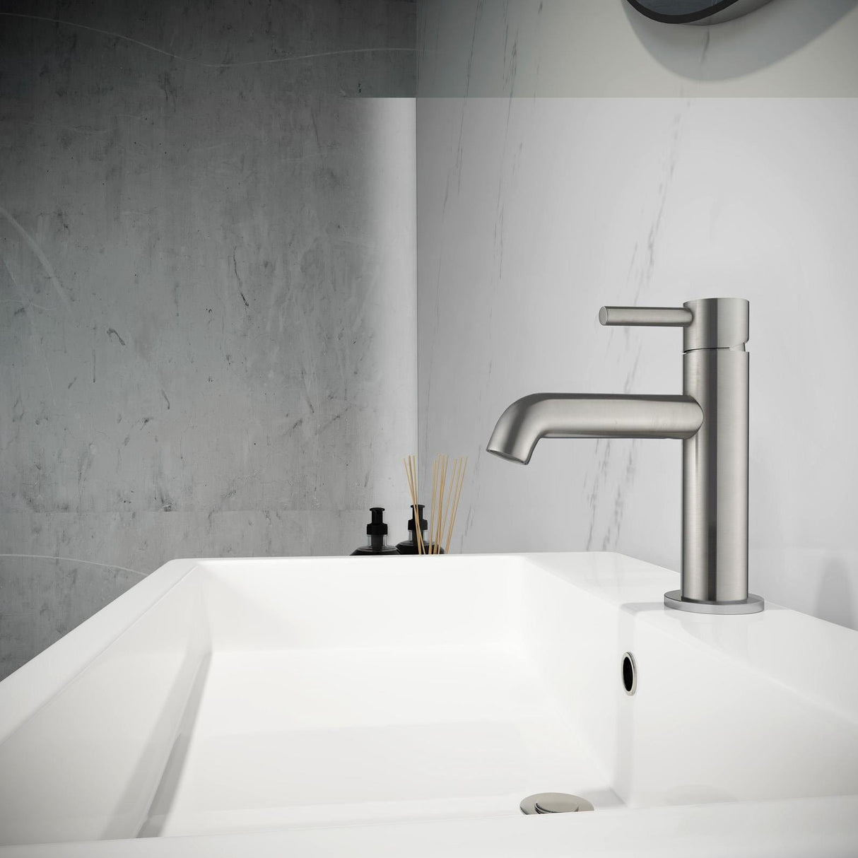 Flova Mono Basin Tap Brushed Nickel Flova Levo Mono Basin Mixer Tap