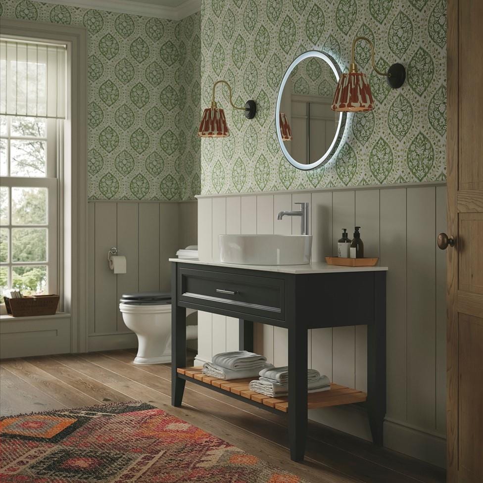 Heritage Floor Standing Vanity Unit Heritage Broughton Washstand with Laminate Worktop