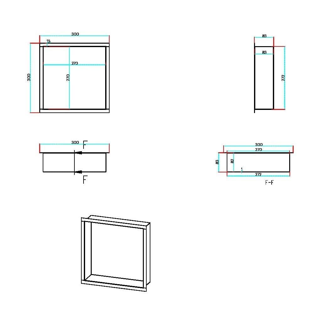 Aquarius Bathrooms Shelf Aquarius Shower Niche