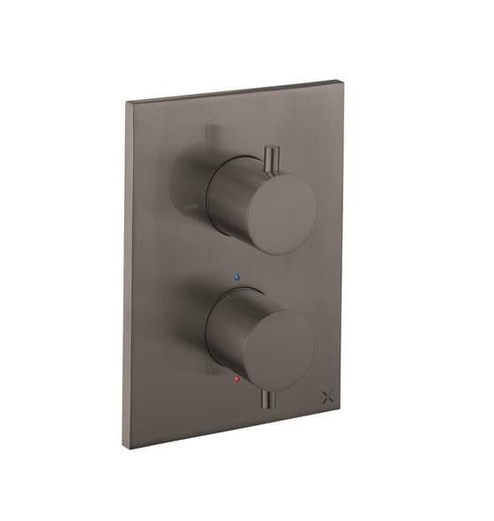 Crosswater Concealed Shower Valve Slate Crosswater MPRO Crossbox 3 Outlet Trimset