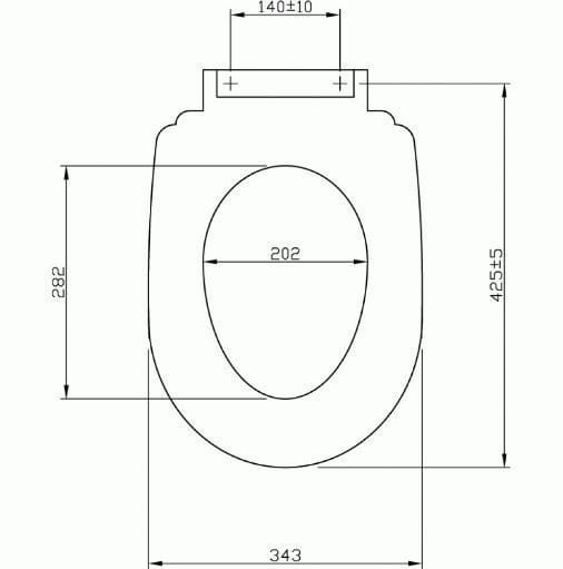 Imex Toilet Seat IMEX Ivo Soft Close Quick Release Polypropylene Toilet Seat in White