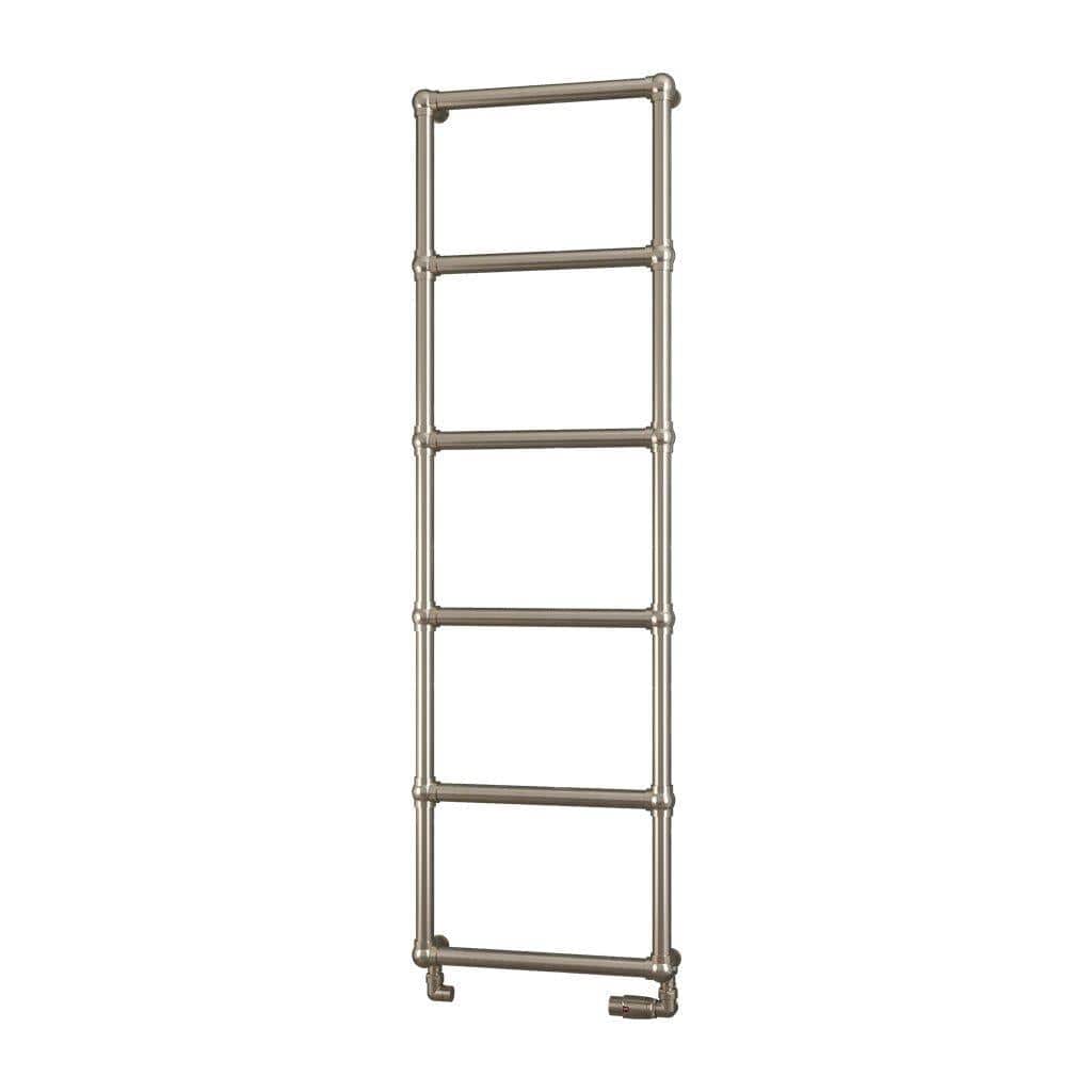 Eastbrook Traditional Towel Rail 1550 x 500 / Central Heating Eastbrook Stour Vertical Traditional Heated Towel Rail in Brushed Brass