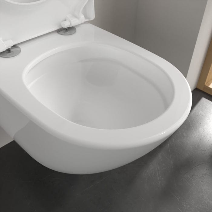Villeroy & Boch Wall Hung Toilet Villeroy & Boch Subway 3.0 Combi-Pack Wall Hung Rimless Toilet with TwistFlush and Soft Close Seat
