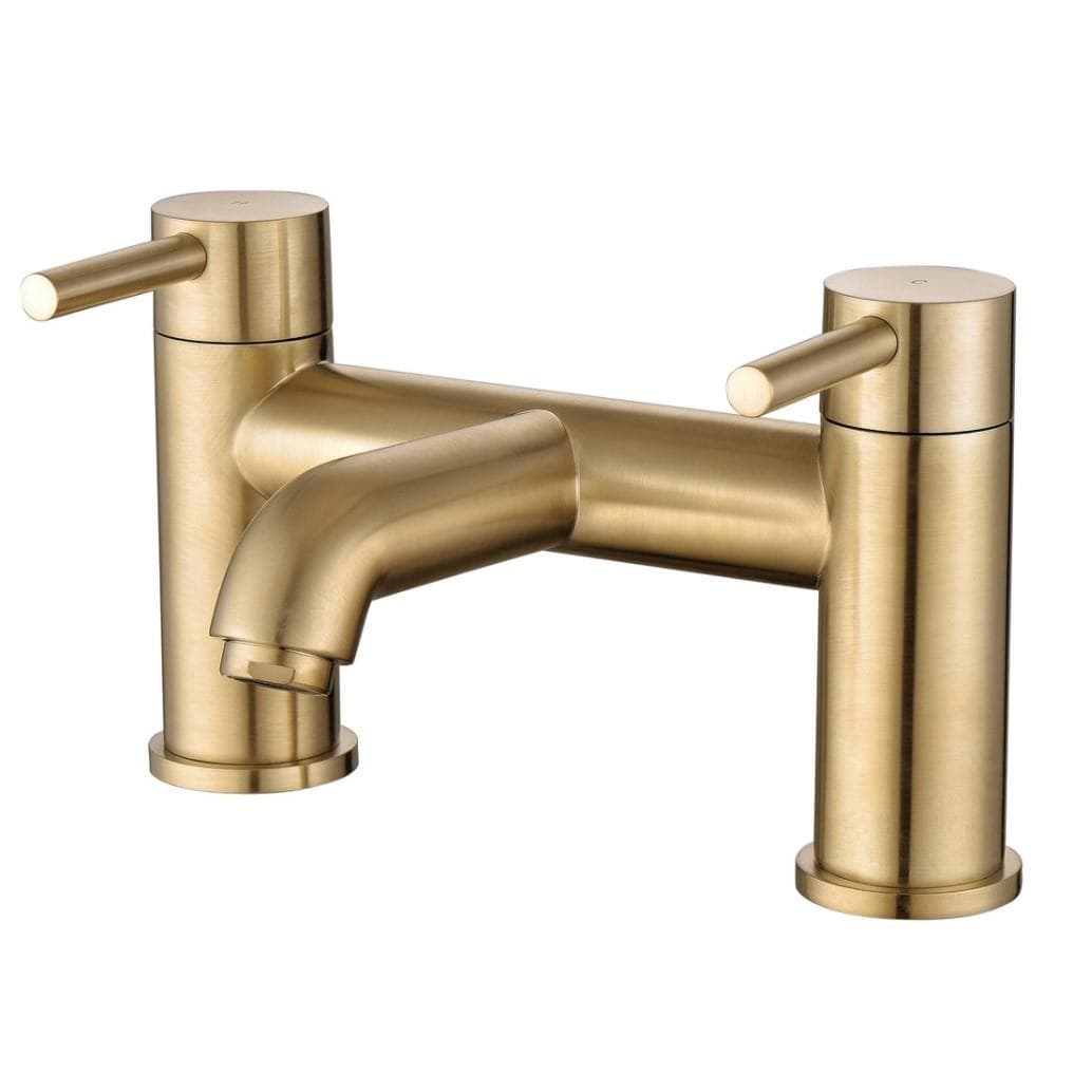 Aquarius Bath Mixer Brushed Brass Aquarius Zanelli Bath Filler Tap