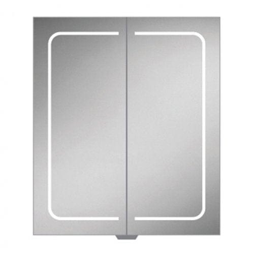 HiB Mirrored Cabinet 600 x 700mm HiB Vapor LED Illuminated Mirror Cabinet with Proximity Sensor