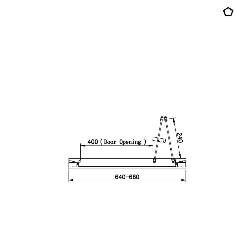 Eastbrook Bi-Fold Shower Door Eastbrook Vantage 2000 Bi-Fold Shower Door