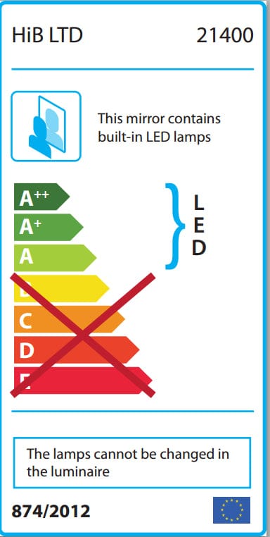 hib. Cosmetic and Shaving Mirror hib. Libra LED Round Magnifying Mirror - 200mm