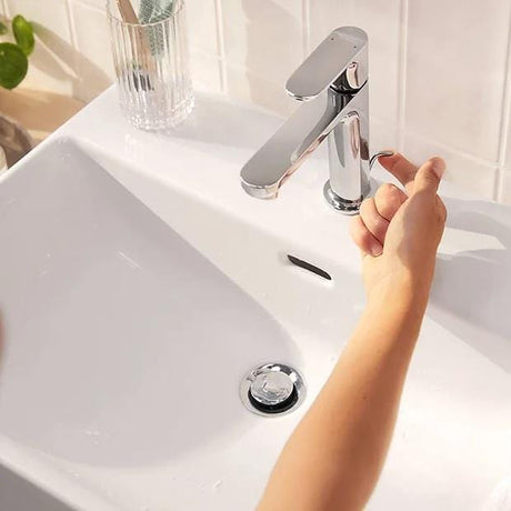 Hansgrohe Mono Basin Tap Chrome Hansgrohe Rebris S Single Lever Basin Mixer Tap 110 With Pop-Up Waste