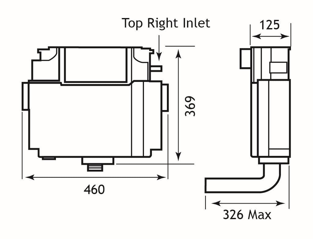 Eastbrook Concealed Cistern Eastbrook Vantage Concealed Cistern with Chrome Flush Button