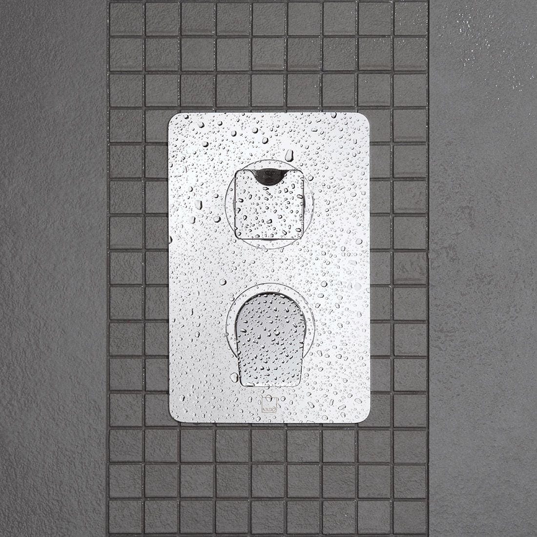 Vado Concealed Shower Valve Vado DX Photon 3 Outlet, 2 Handle Vertical Concealed Thermostatic Shower Valve in Chrome