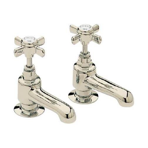 Heritage Pillar Bath Tap Vintage Gold Heritage Dawlish Bath Pillar Taps (Pair)