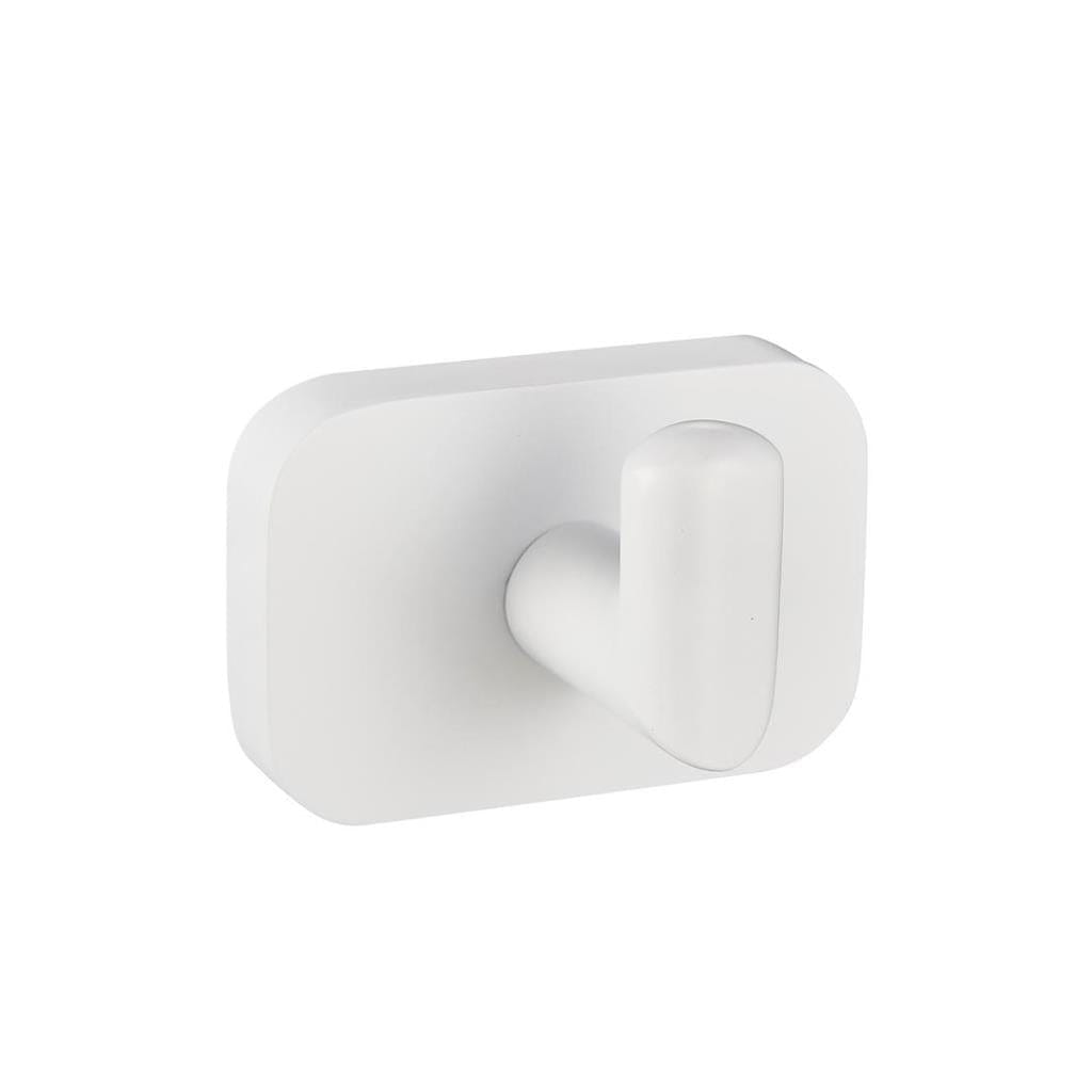 Eastbrook Robe Hook Matt White Eastbrook Asti Curved Robe Hook