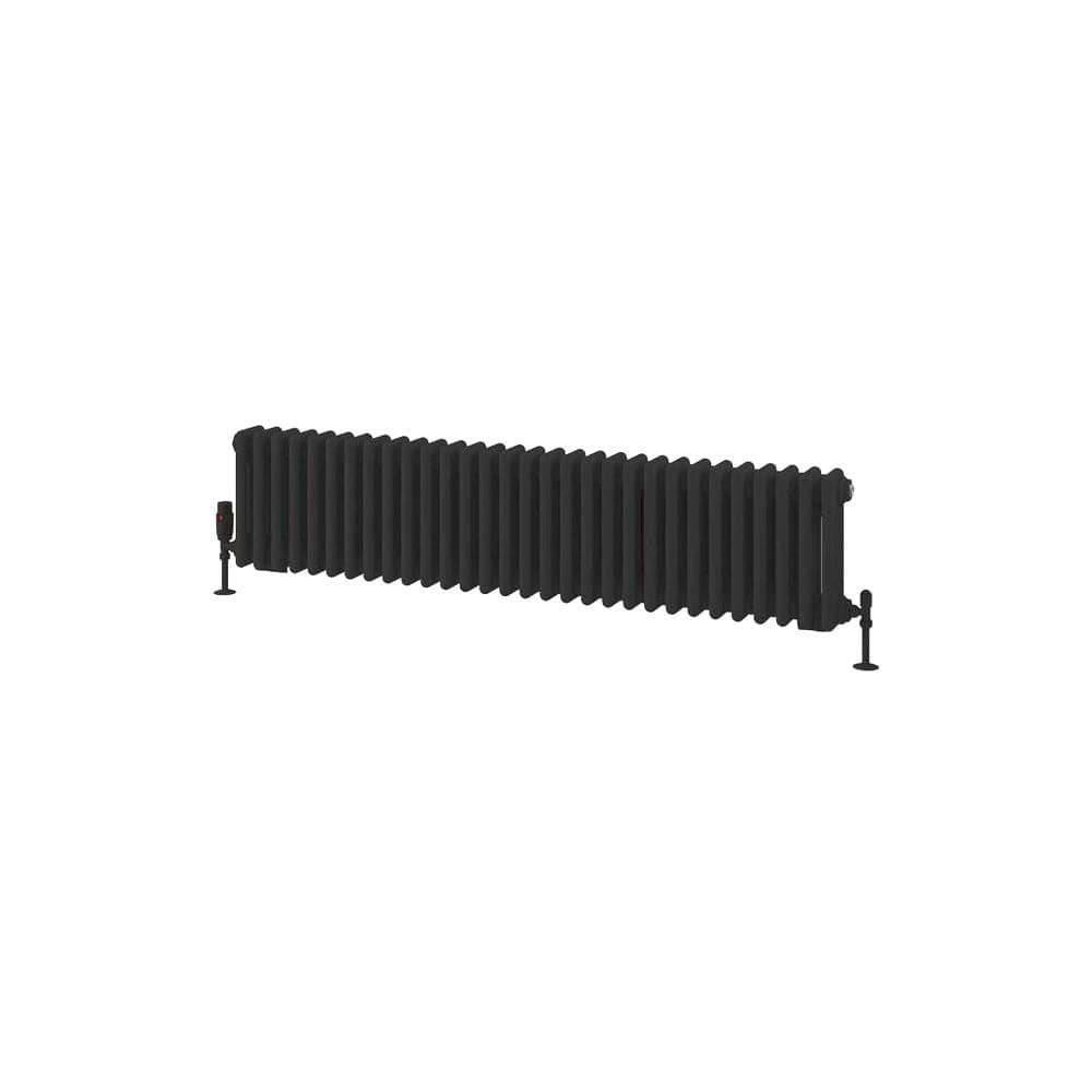 Eastbrook Rivassa Traditional 3 Column Radiator in Matt Black