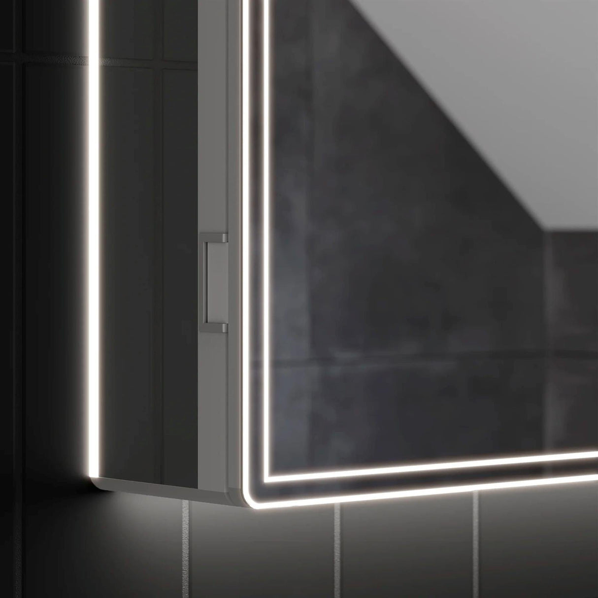 HiB Mirrored Cabinet HiB Isoe LED Mirror Cabinet